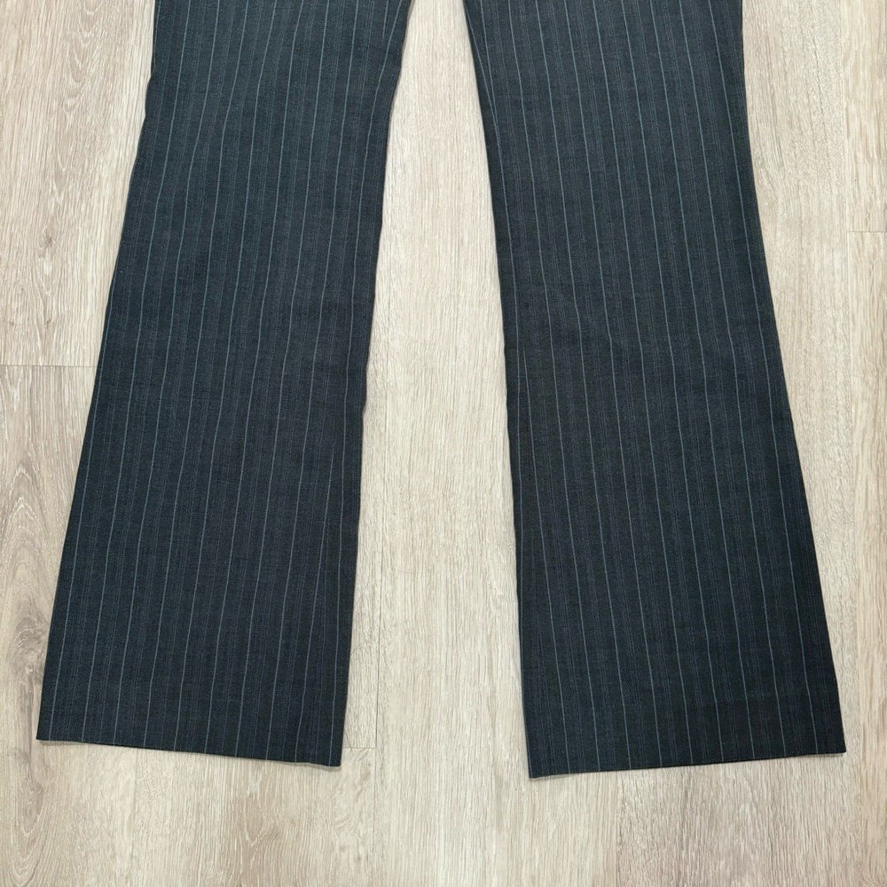 mossimo grey pinstripe straight leg trouser office dress work pants bottom - Picture 3 of 9